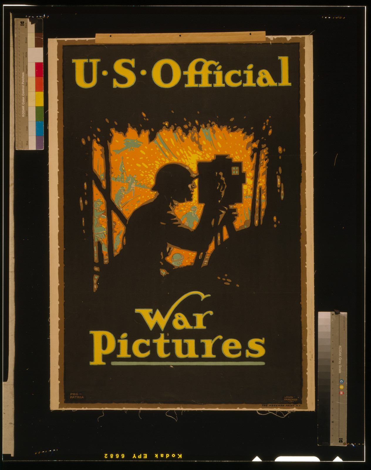 U.S. official war pictures / Louis Fancher '17' ; The Hegeman Print N.Y., 1917 — vintage poster
