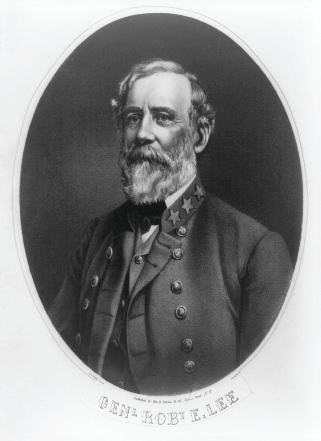 Genl. Robt. E. Lee / J.L. Giles lith., New York : Geo. E. Perine, [between 1860 and 1900] — antique lithograph