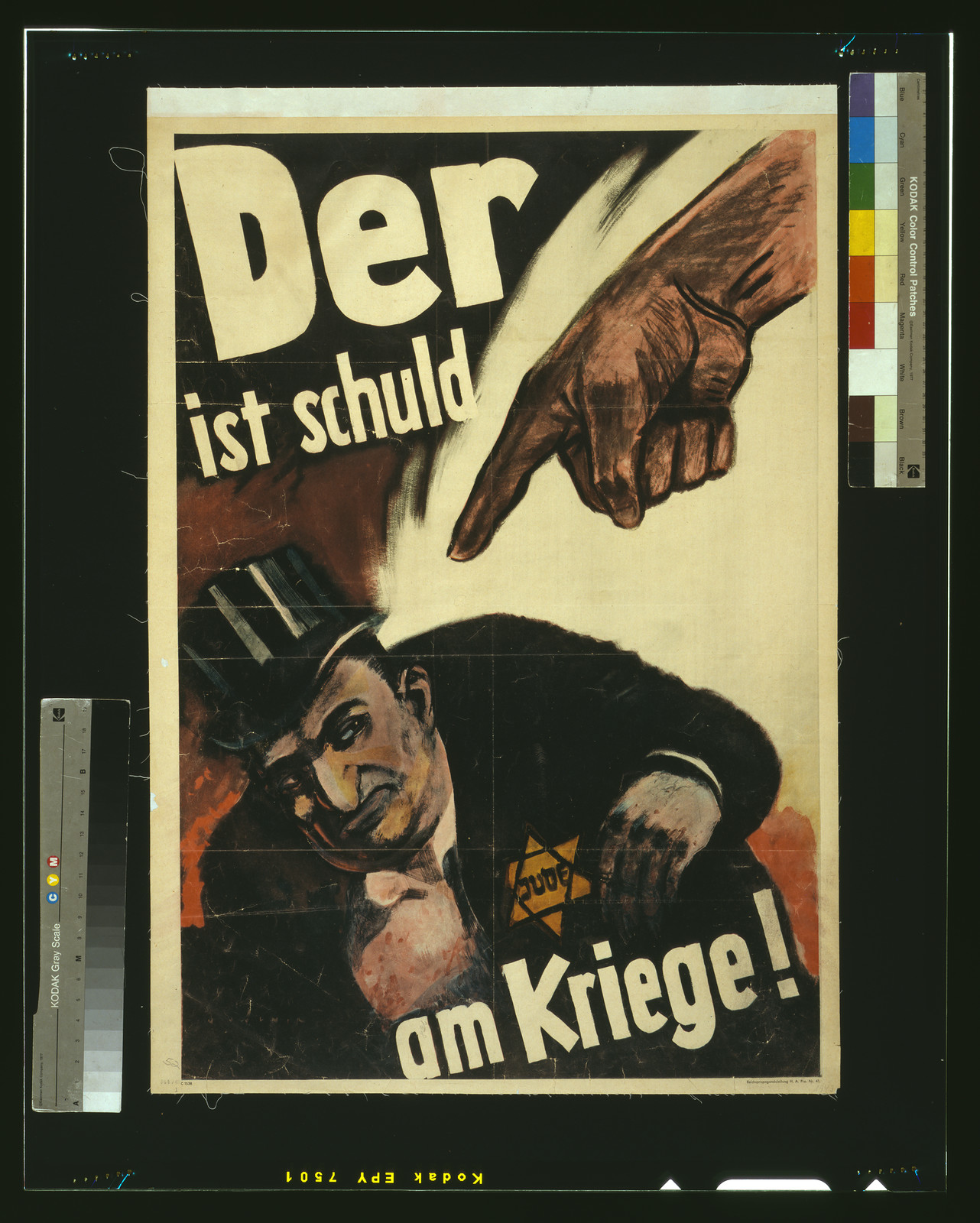 Der ist Schuld am Kriege! / Mjölnir. — vintage poster