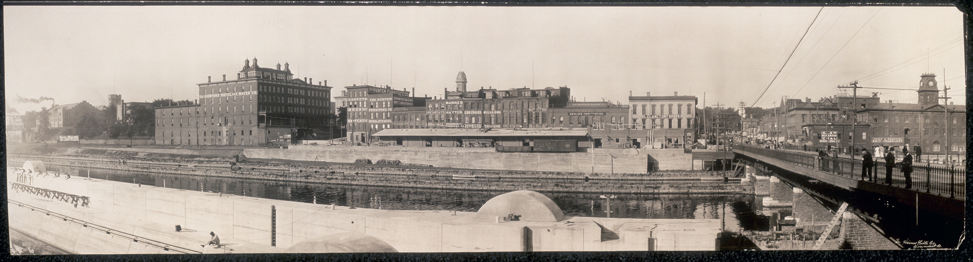 River front, Oswego, New York, 1909, 1909 — historic image