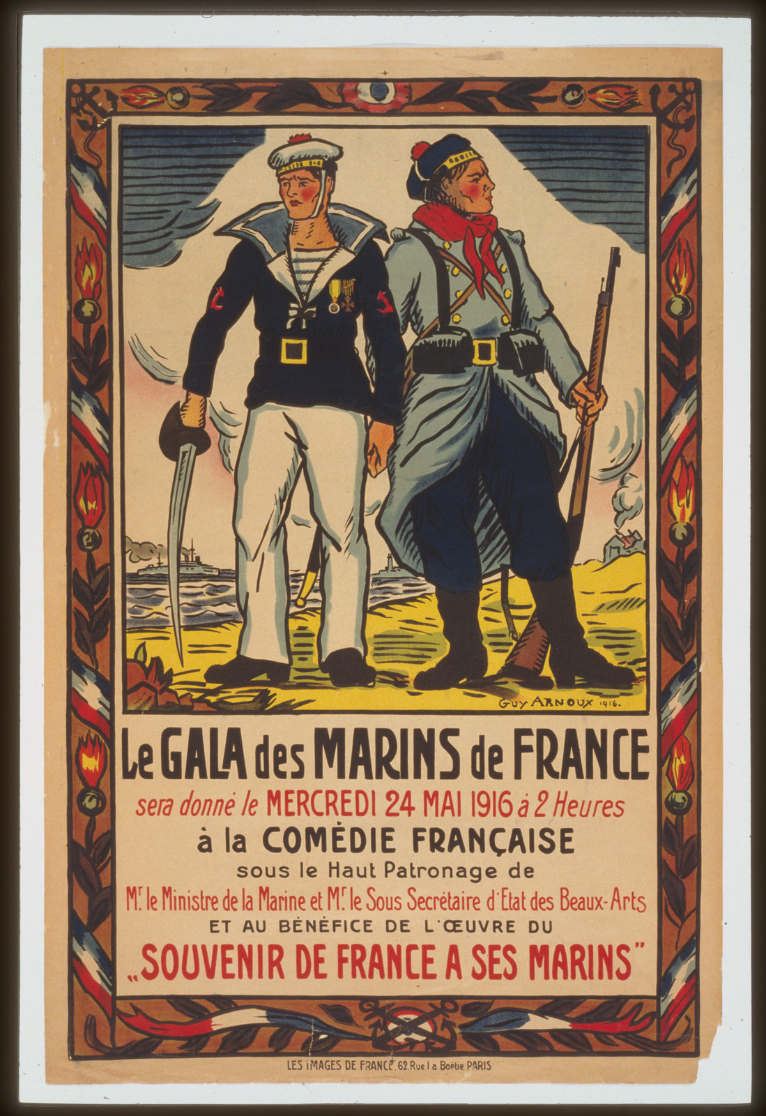 Le gala des marins de F, 1916 — historic image