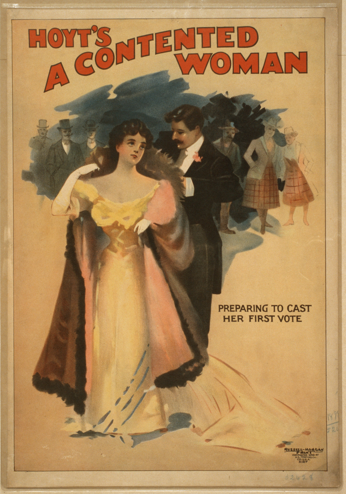 Hoyts A contented woman, 1898 — vintage poster