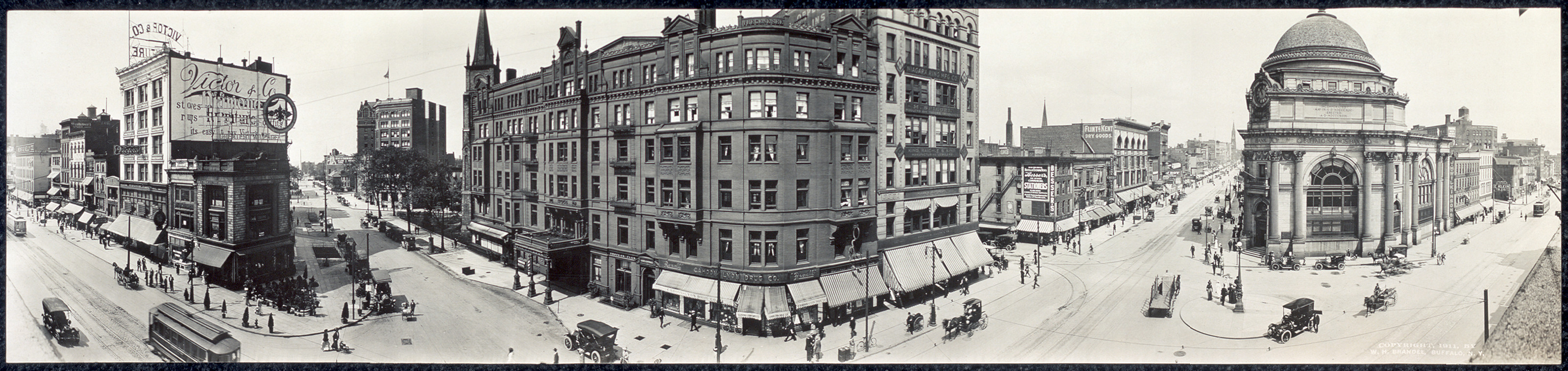 Main & Genesee Sts. Buffalo, New York, 1911, 1911 — historic image