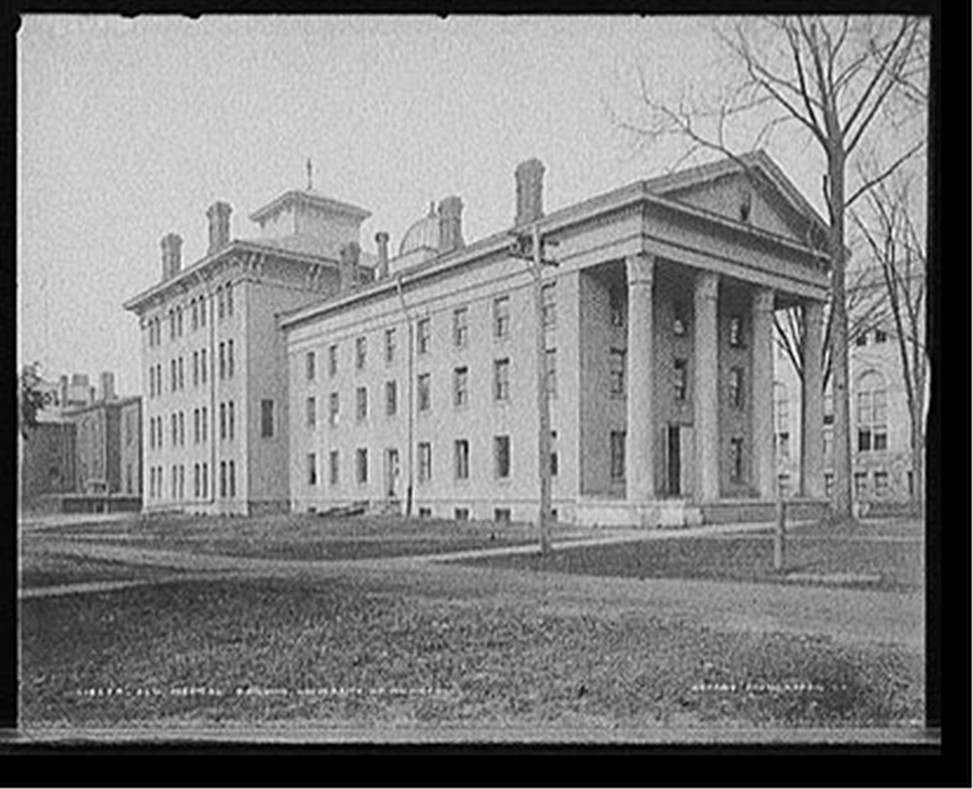 Old medical building, University of Michigan, [between 1900 and 1906] — historic photograph