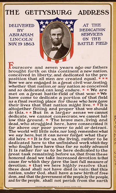 The Gettysburg Address Delivered By Abraham Lincoln Nov