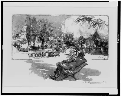 La terrasse des Arts Libéraux / A. Lepere.