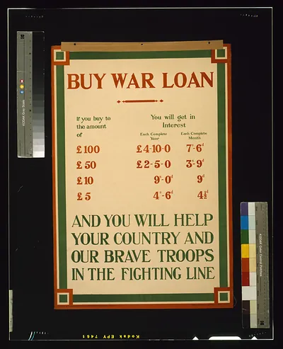 Buy war loan and you will help your country and our brave troops in the fighting line / printed by McCorquodale & Co. Limited, London.