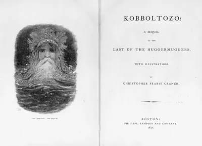 Black & White Photo - Boston - Frontis. The Mer-King and title, 1857