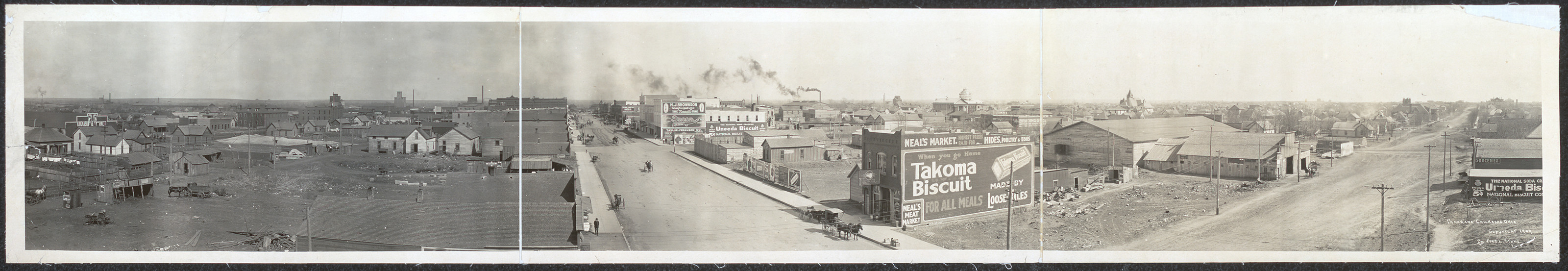 Panorama Chickasha, Oklahoma, 1909, 1909 — historic image