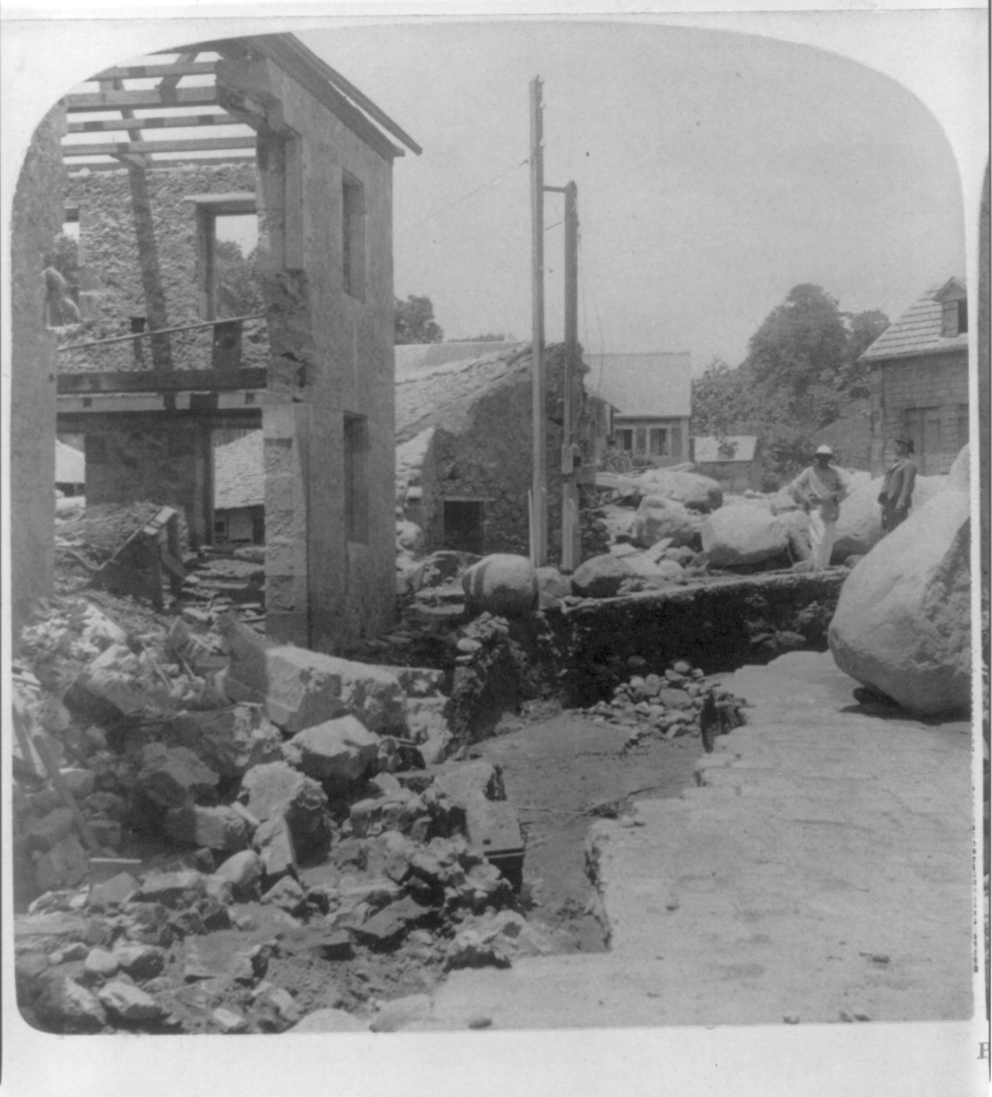[Views of Martinique after eruption of Mt. Pelee], c1902. — historic photograph