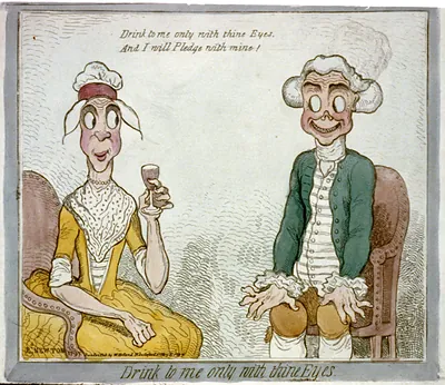 Drink to me only with thine eyes. And I will pledge with mine!