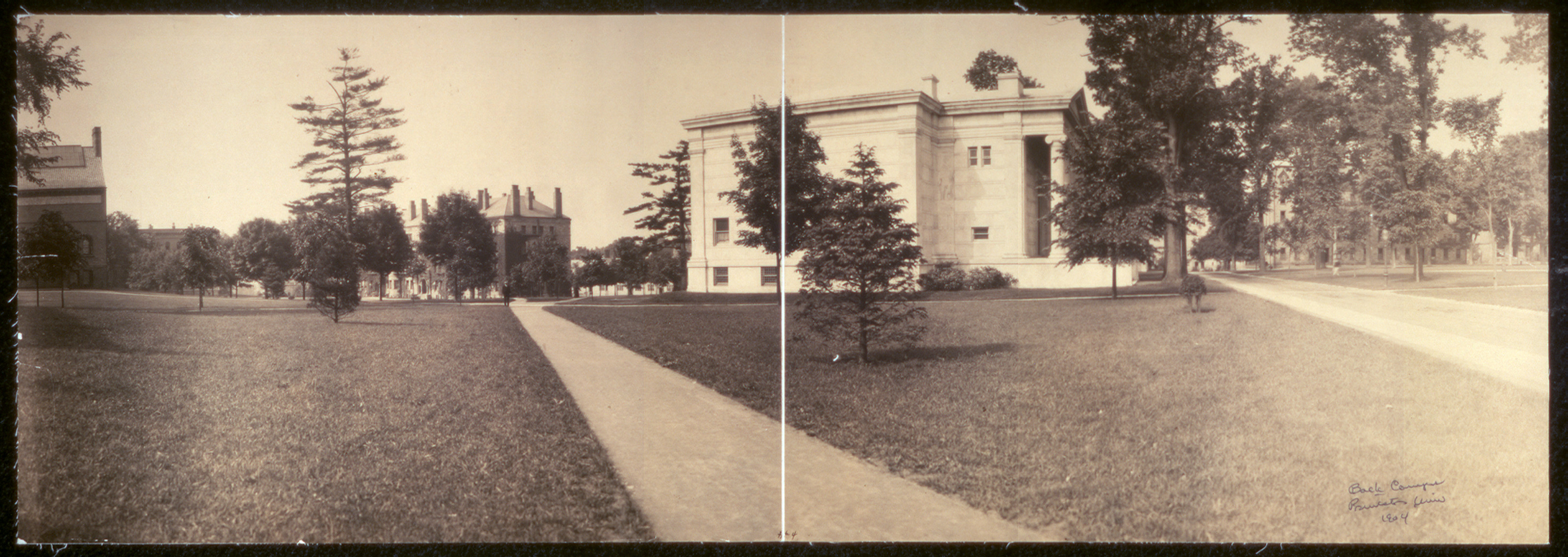 Back campus, Princeton Univ, New Jersey, 1904, 1904 — historic image
