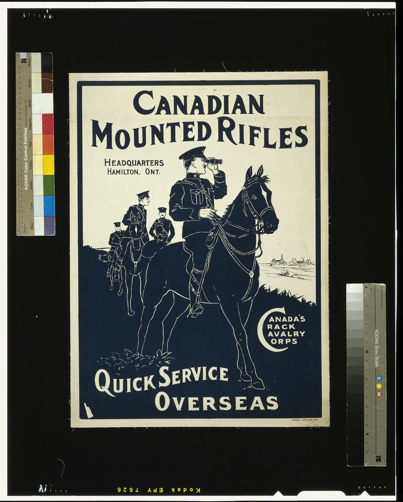 Canadian Mounted Rifles, 1914 — vintage poster