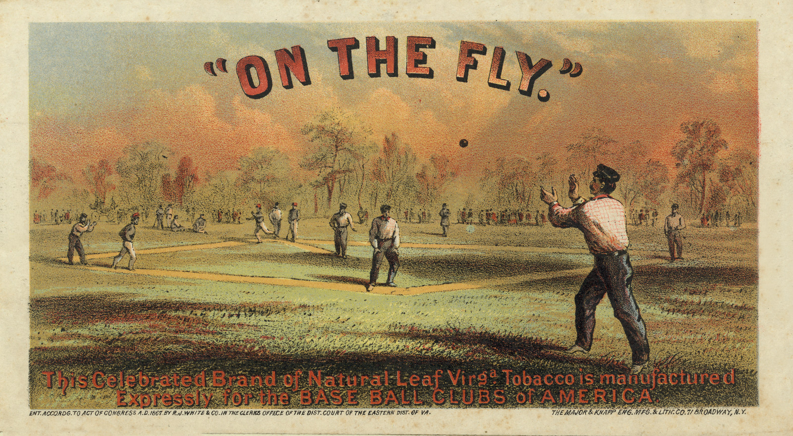 "On the fly" / The Major & Knapp Eng. Mfg. & Lith. Co., 71 Broadway, N.Y., 1867 — historic image