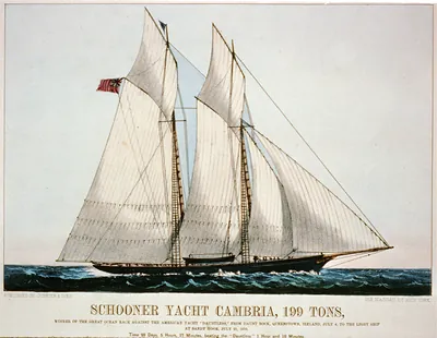 Schooner yacht Cambria, 199 tons