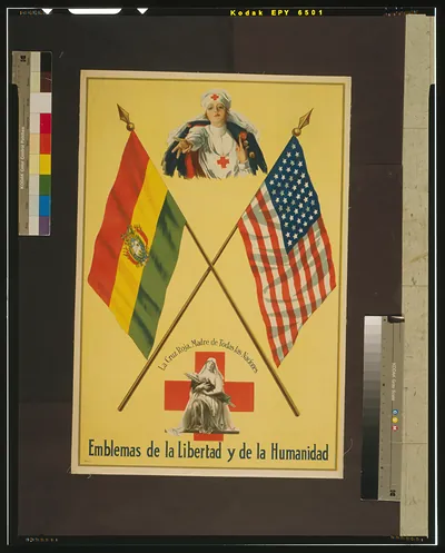 Emblemas de la libertad y de la humanidad La Cruz Roja, Madre de todas las naciones.
