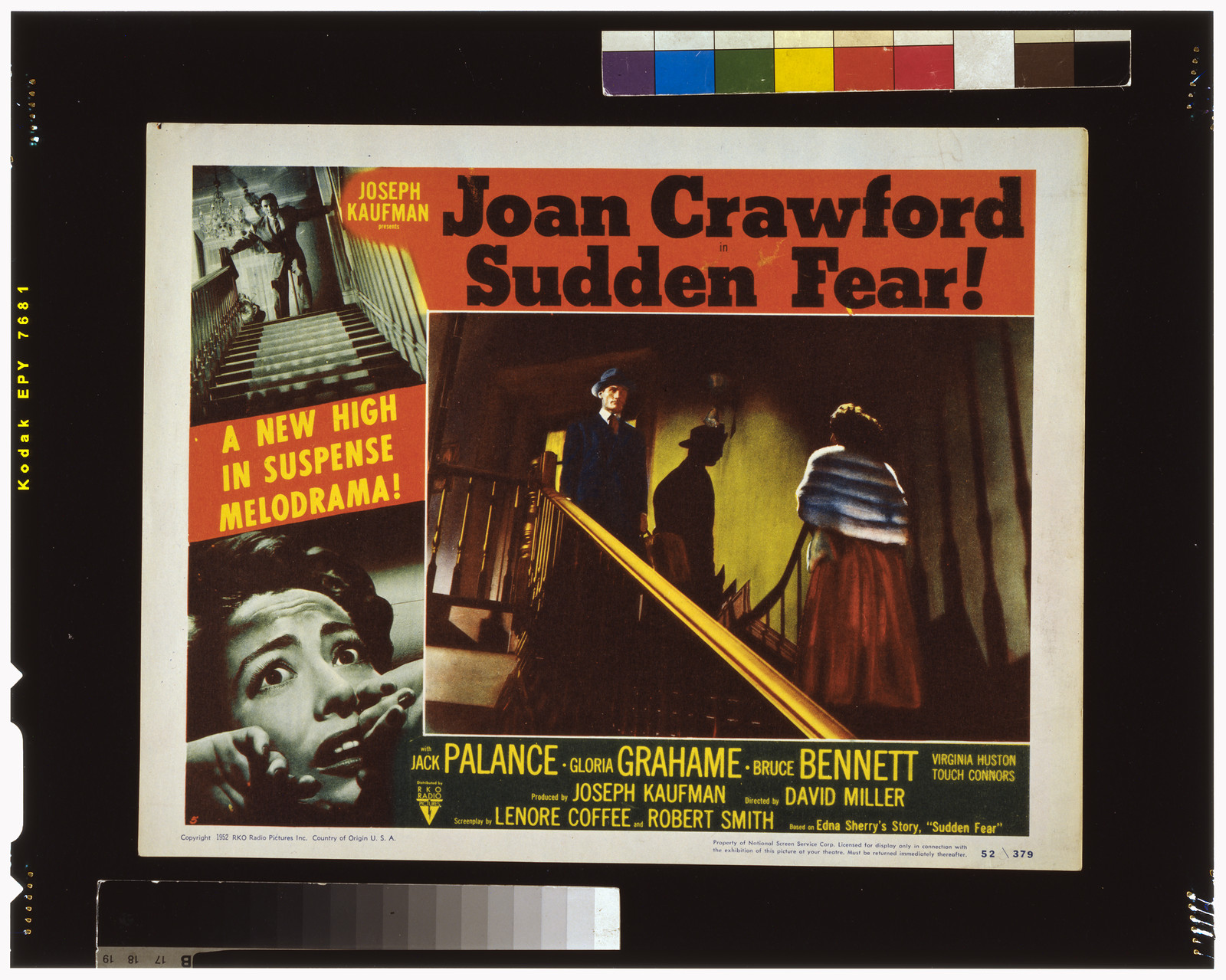 Sudden fear — vintage poster