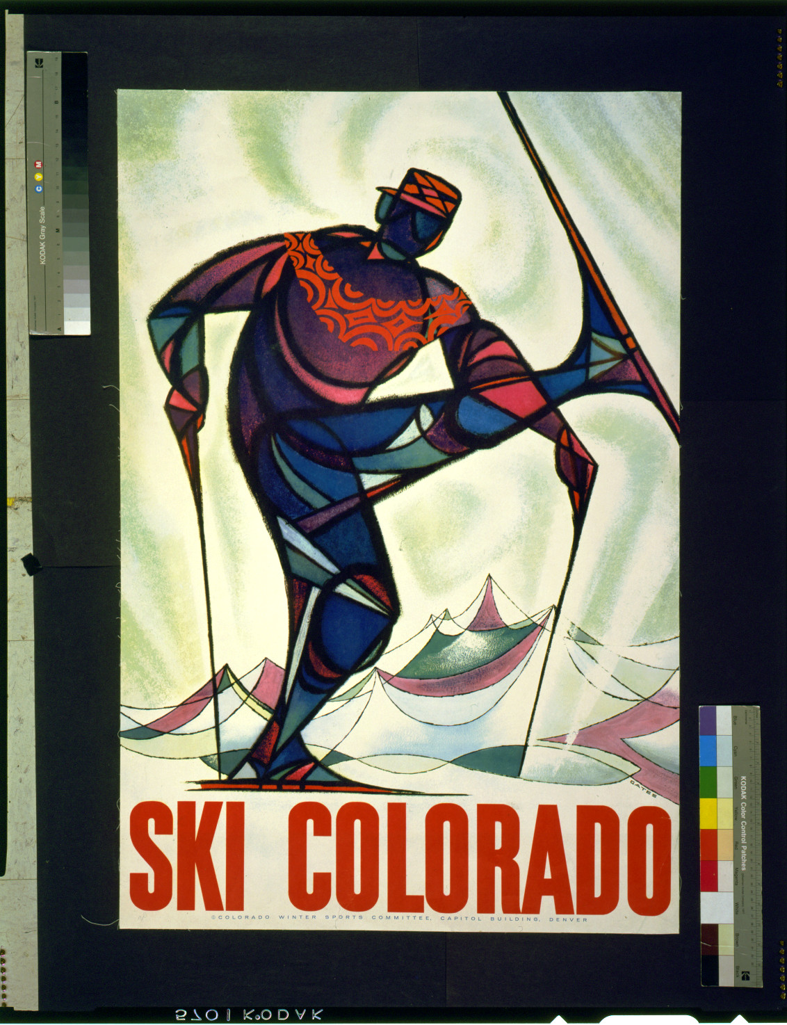 Ski Colorado / Gates., [1957(?)] — vintage poster