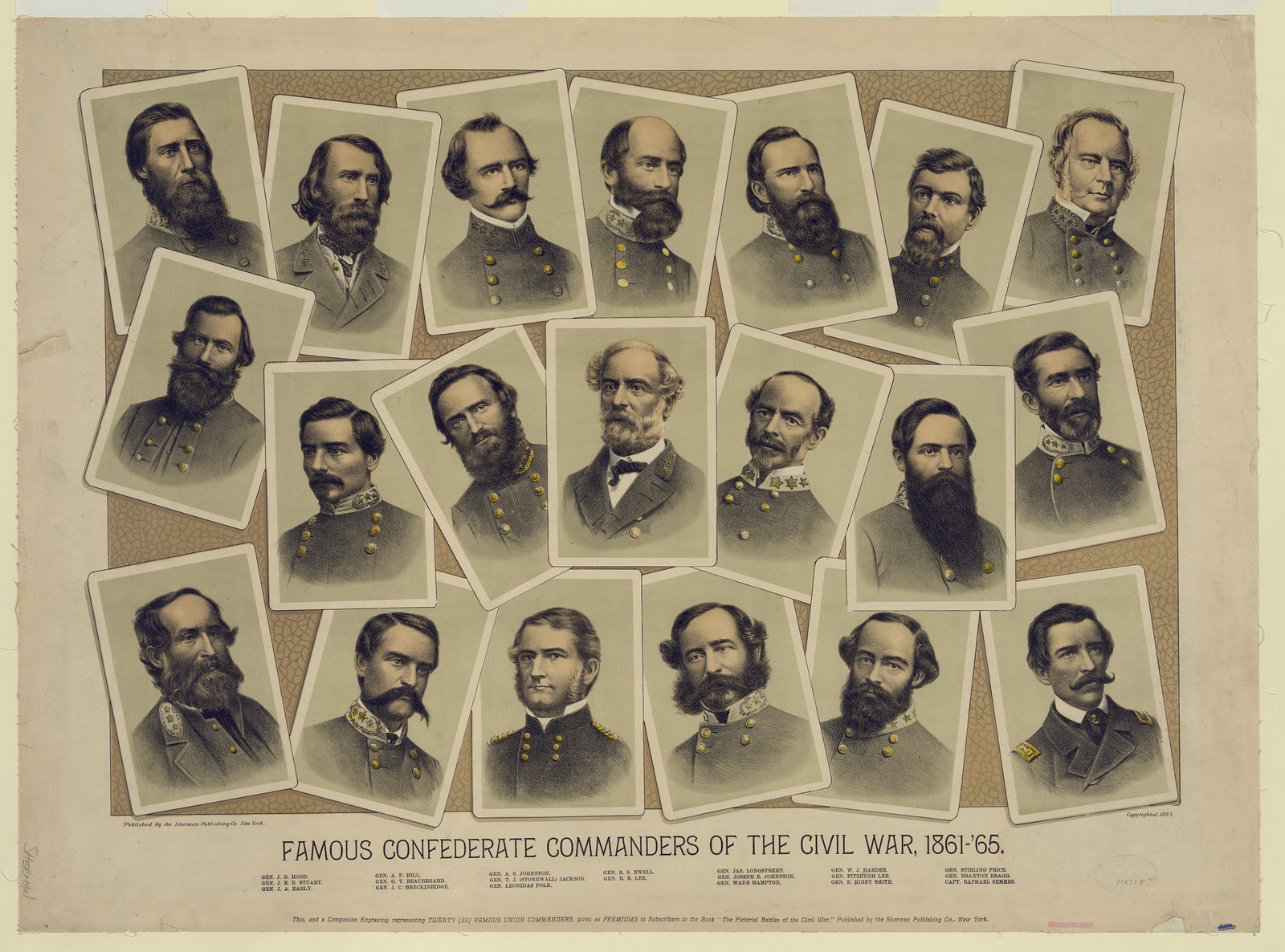 Famous Confederate Commanders of the Civil War, 1861-65 — historic image