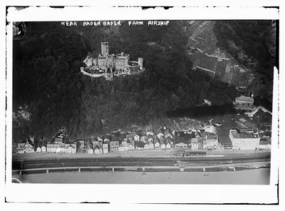 Near Baden Baden from airship