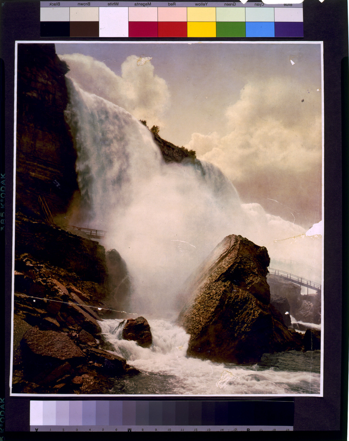 American Fall and Rock of Ages, c1898. — historic print