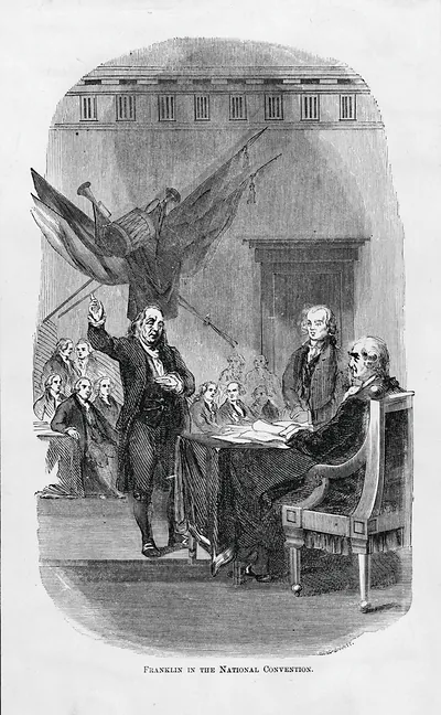 Franklin in the National Convention / Lossing-Barritt.