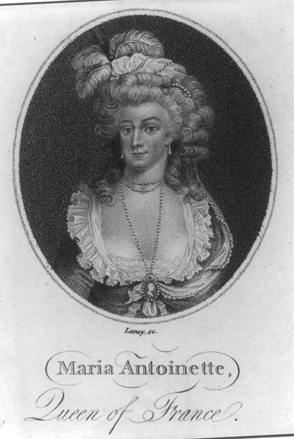 Marie Antoinette, Queen, Consort of Louis XVI, King of France, 1755-1793, [no date recorded on caption card] — antique lithograph