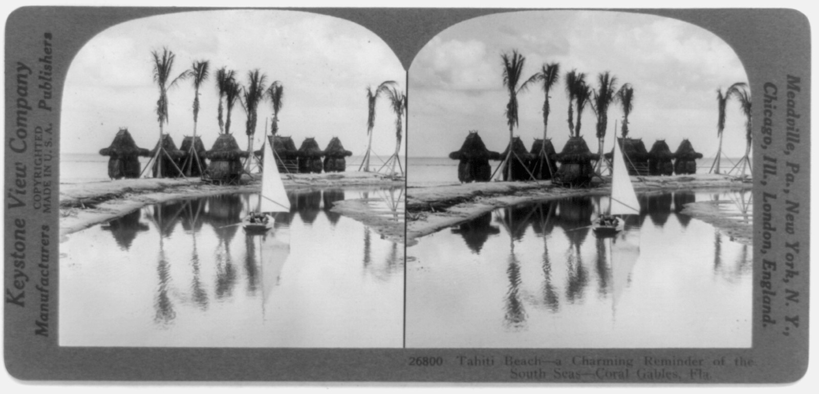 Tahiti Beach--a charming reminder of the South Seas Coral Gables Fla., 1926 — historic image