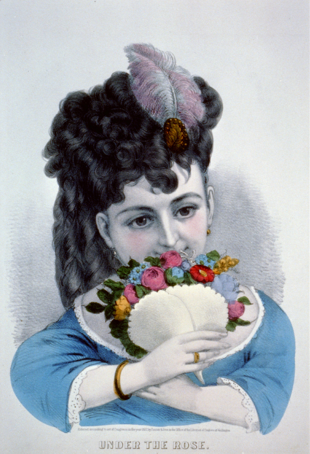 Under the rose, New York : Published by Currier & Ives, c1872. — antique lithograph