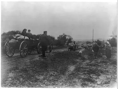 [Stream of Polish refugees. 1914-1918]