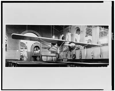 The Spirit of St. Louis displayed in the Smithsonian Institution, Washington, D.C.