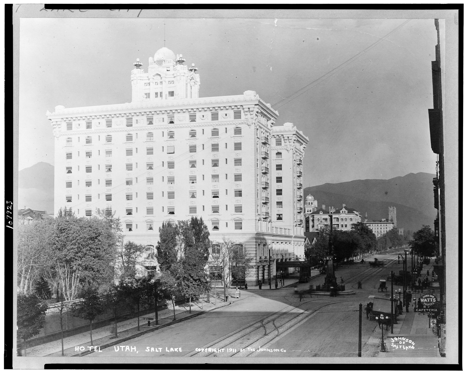 Hotel Utah, Salt Lake / Johnson of Salt Lake., c1911. — historic photograph