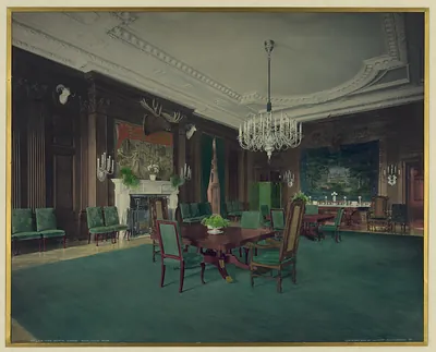 The State Dining Room, White House, Detroit Photographic Co.