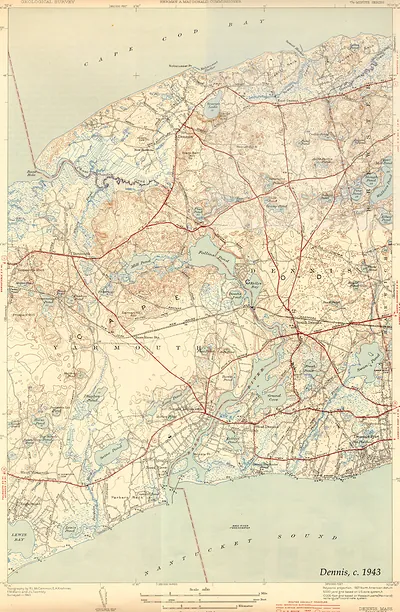 Dennis USGS 1943-GC, Massachusetts