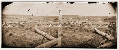 Cumberland Landing Virginia. Federal encampment on the Pamunkey