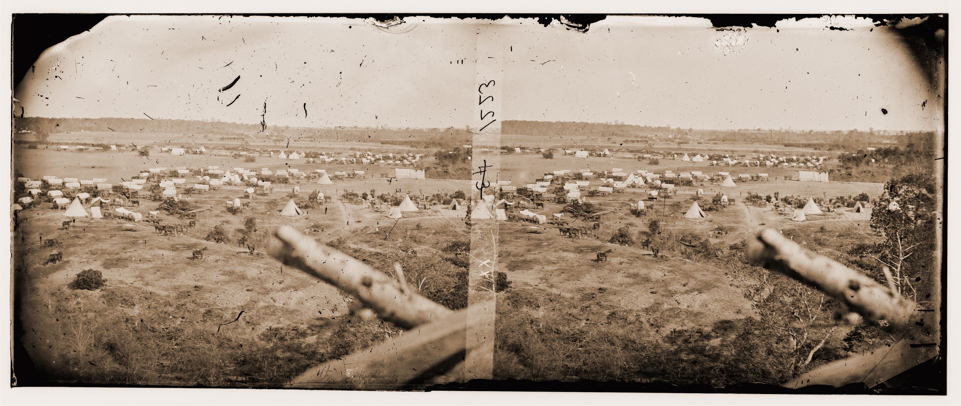 Cumberland Landing Virginia. Federal encampment on the Pamunkey, 1862 — historic photograph