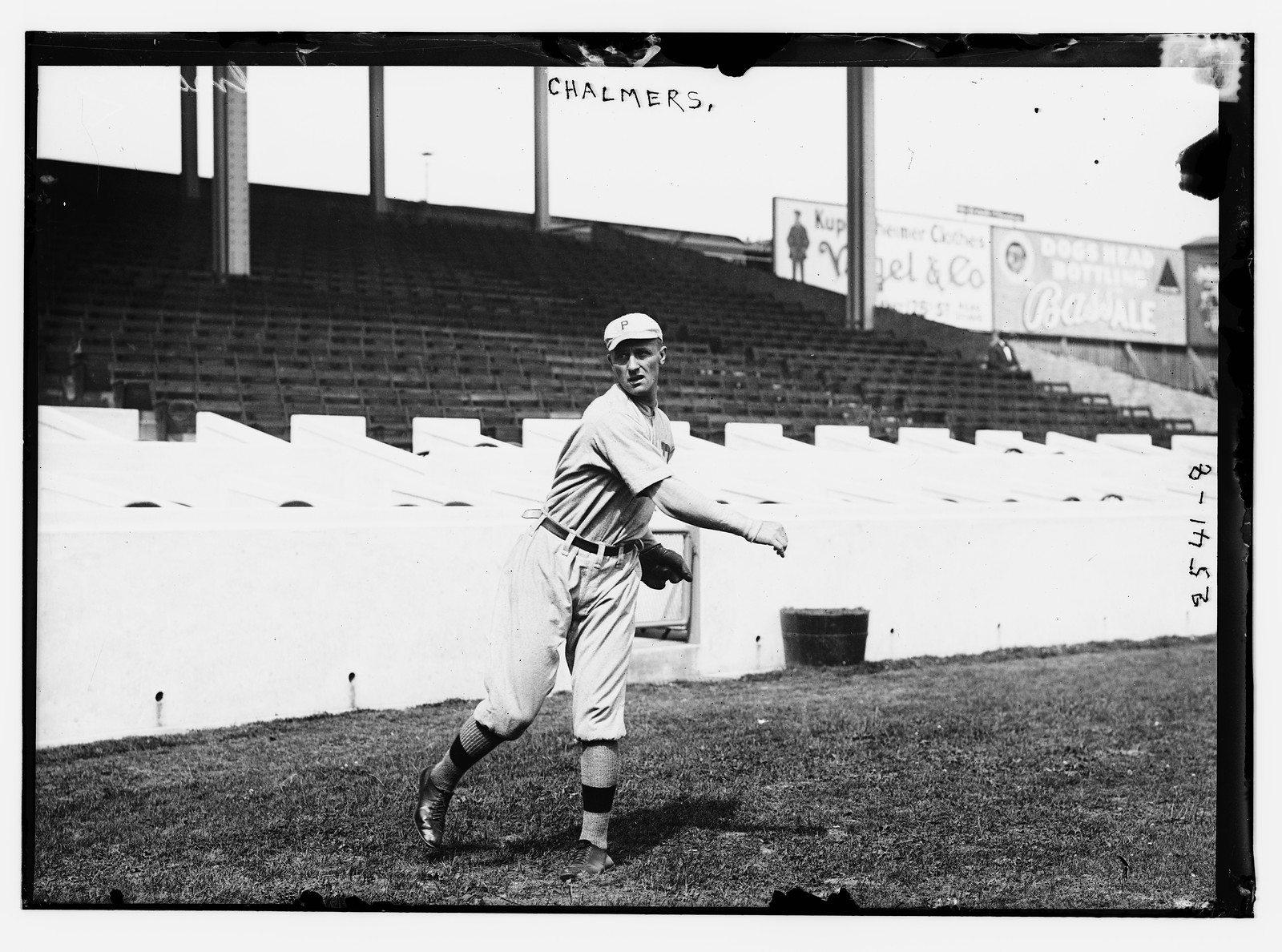 George Chalmers, Philadelphia NL, at Polo Grounds, NY (baseball), [1912] — historic photograph