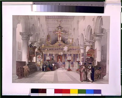 Chapel of the convent of Saint Catherine on Mount Sinai Feby 21st 1839 / David Roberts, R.A.