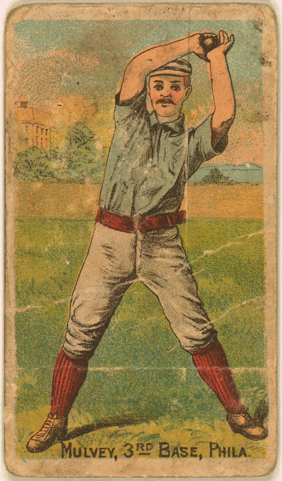 Mulvey, 3rd Base, Phila. baseball card — historic image