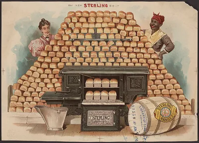The New Sterling Did It: Sterling Ranges advertisement with bread display
