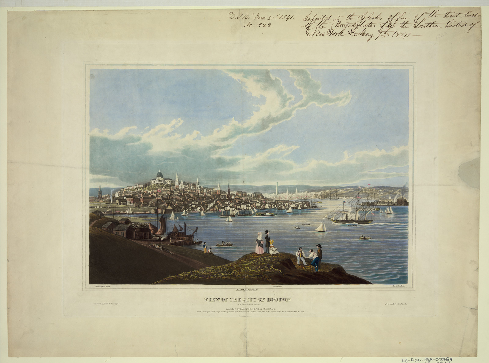 View of the City of Boston — historic image