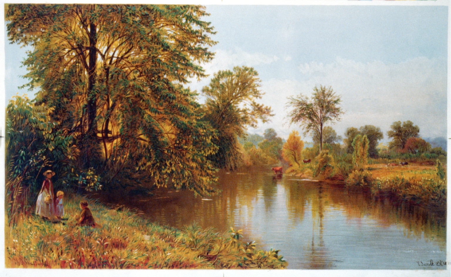 Early autumn: (Salmon Branch, Granby, Ct.) / A. D. Shattuck., New York : Currier & Ives, 1869. — antique lithograph