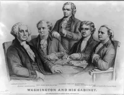 Washington and his cabinet