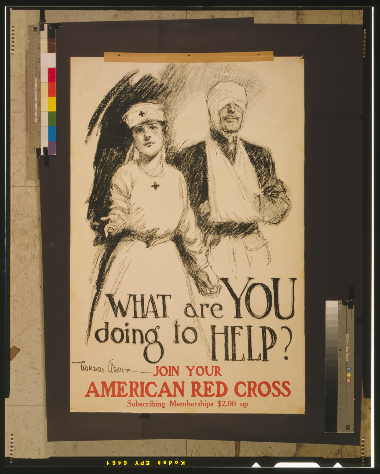 What are you doing to help? Join your American Red Cross / Gordon Grant., [1919] — vintage poster