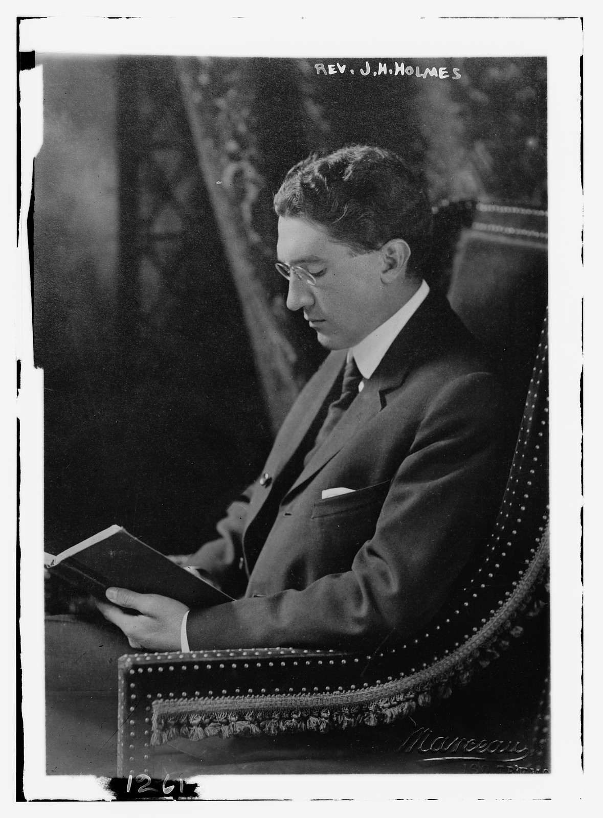 Rev. J.H. Holmes, n/a — historic photograph