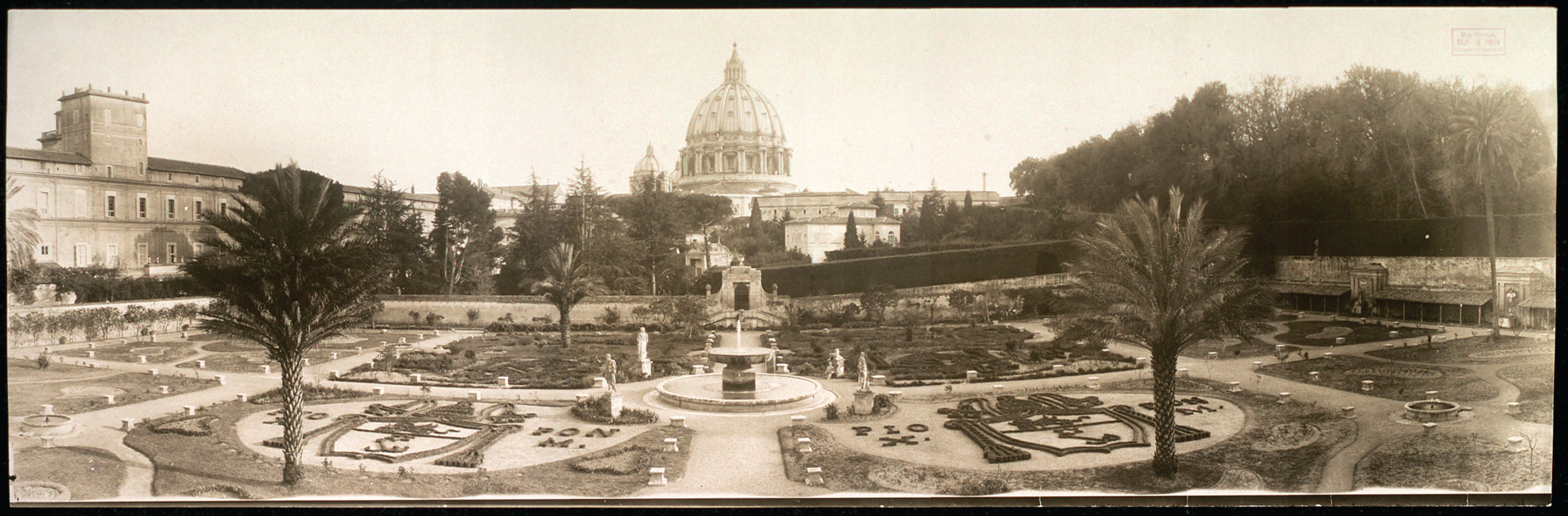 Vatican Garden, Italy, 1909, 1909 — historic image