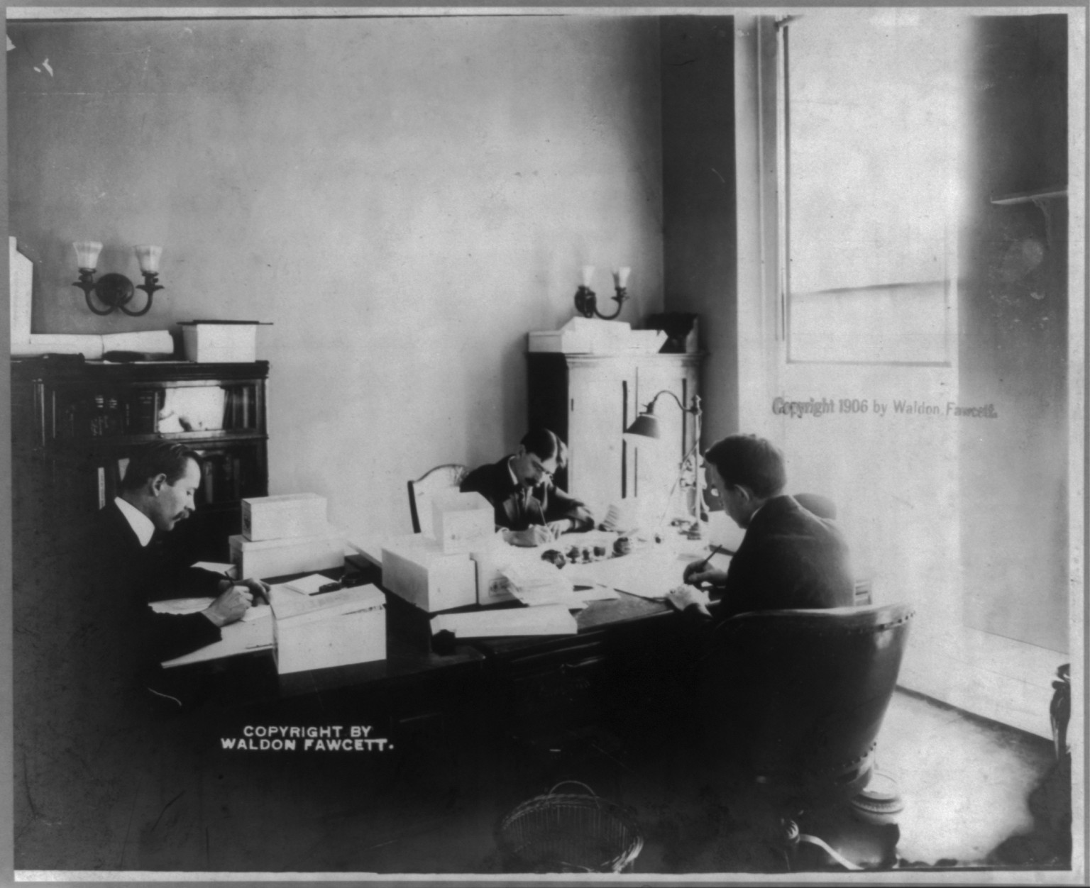 White House business office, c1906. — historic photograph