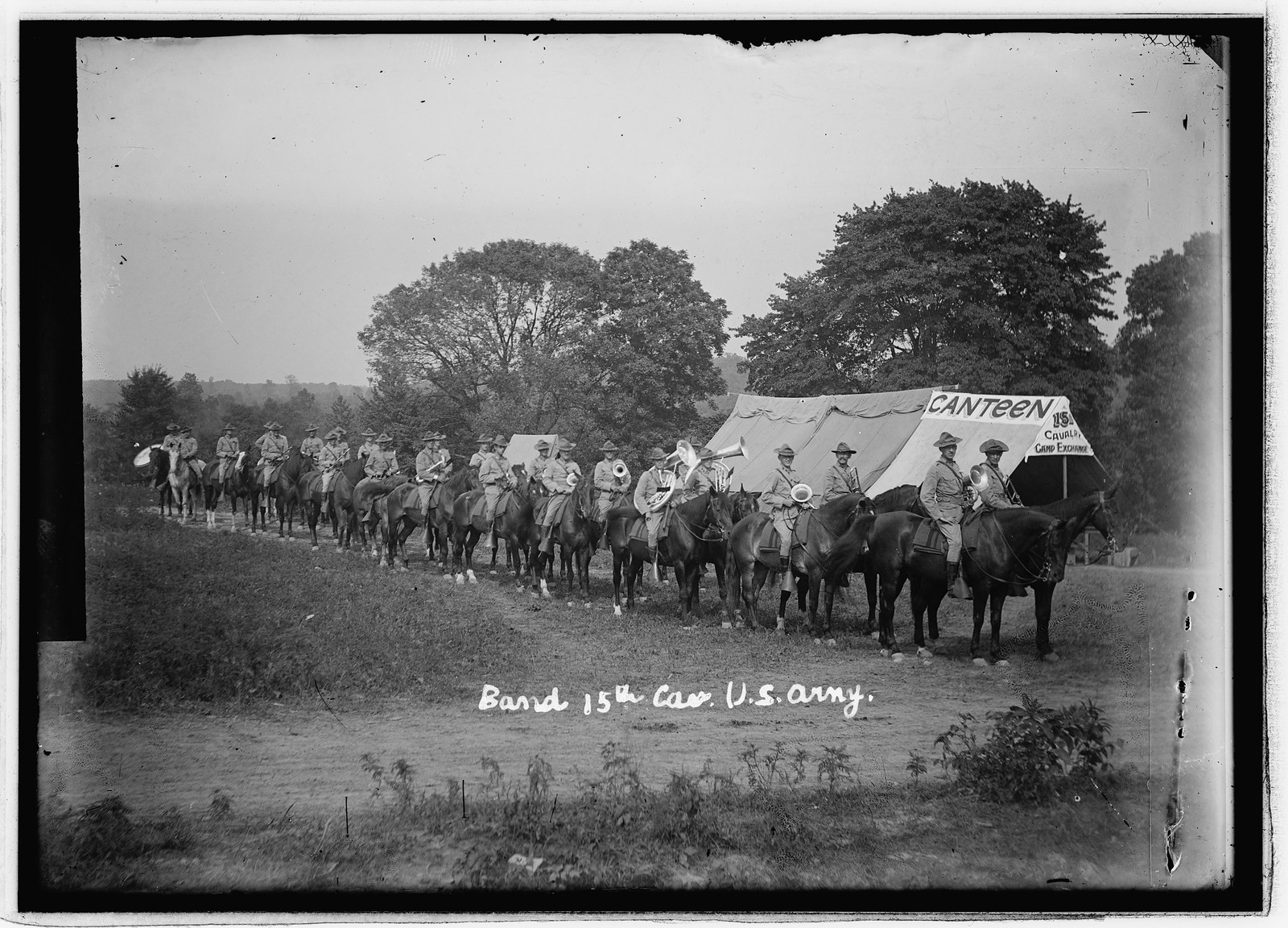 Band of 15th Cavalry, U.S. Army, [Ft. Myer, Va.], [between 1912 and 1930] — historic photograph