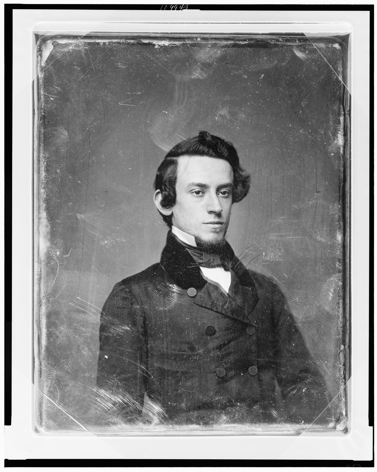 Portrait of a young man in a dark coat, 1844 — historic photograph