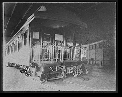 [Observation platform, Chicago and Alton Railroad]